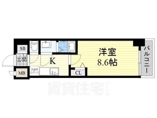 1Kの間取り画像