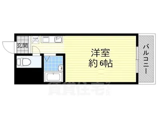 ハイツ玉川5【6階】の間取り