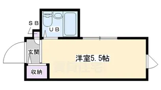 コスモ三条京阪【2階】の間取り