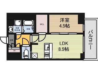 プレサンス桜通ザ・タイムズ【7階】の間取り