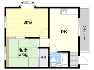 旭ロイヤルハイム【4階】の間取り