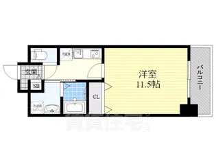 TQレジデンス名古屋錦【8階】の間取り