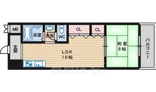 トキワビル【411号室】の間取り