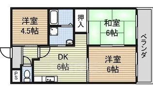 サン花塚【3階】の間取り