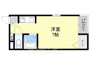 コーポ片町【4階】の間取り