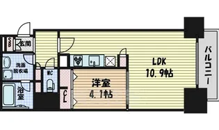 プレサンス広小路通 葵【6階】の間取り