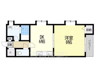 ヘーベルメゾン・リゾ伏原【2階】の間取り