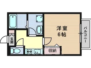 コート桂【1階】の間取り