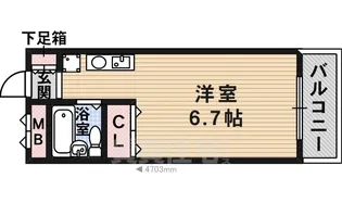 ターニング・ハイツ【2階】の間取り