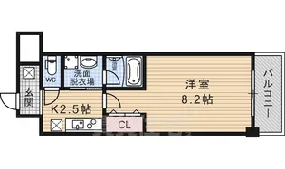 ファーストコート五条新町【7階】の間取り