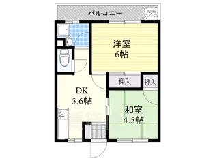 オリーブハイツ【4階】の間取り