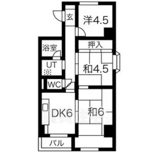 コスモ星の子ハイツ【4階】の間取り