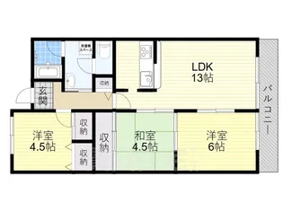 メゾンドール富田林【7階】の間取り