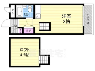 グランデ西京極【3階】の間取り