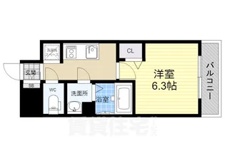 プレサンス名古屋STATIONフレア【11階】の間取り