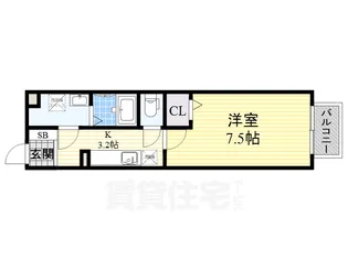エスポワールB【2階】の間取り