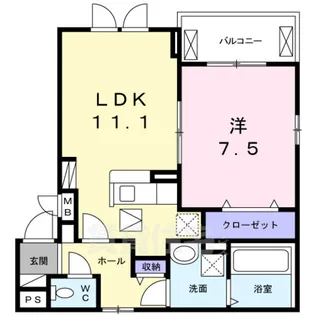 ブリアン【1階】の間取り