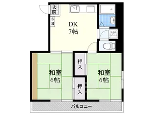 メゾン東陽【2階】の間取り