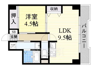大阪府大阪市淀川区西宮原2丁目【マンション】の間取り