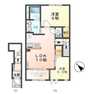 エスポワール【2階】の間取り