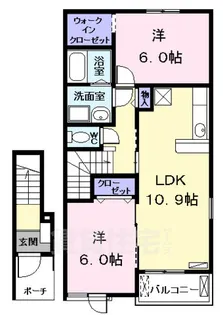 カーサ エテルナ【2階】の間取り