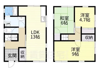 大阪府豊中市熊野町4丁目【一戸建】の間取り