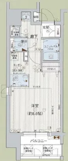 プレサンス三宮花時計前【10階】の間取り