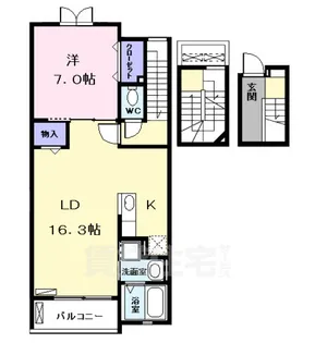 アルバーダ1【3階】の間取り