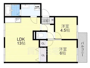 ベルヴェデールIMAI【2階】の間取り