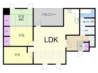 シオンズガーデン花川【3階】の間取り