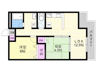 カルム常盤【3階】の間取り