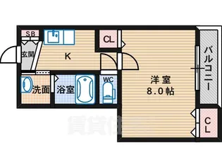 イーストハイツ【3階】の間取り