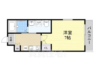 ワコーレヴィータ大開ステーシア【3階】の間取り