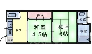 竹王荘【2階】の間取り