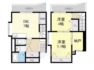 ロイヤルモアあやめ池【1階】の間取り