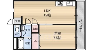 シティーロイヤル【4階】の間取り
