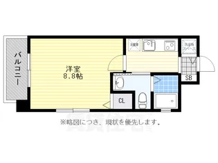 ローズモントフレア天神南【2階】の間取り