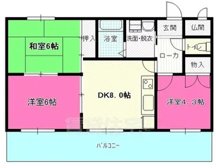 メゾンメリオール【3階】の間取り