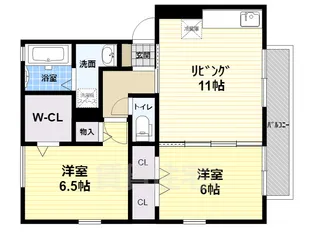 RiverEast北畑 A【1階】の間取り