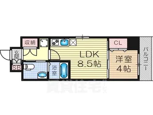 La CASA新北野【4階】の間取り