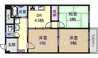 新大阪末広第一ハイツ【5階】の間取り