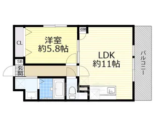 グランディール【1階】の間取り