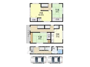 大阪府羽曳野市古市【一戸建】の間取り