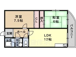 グリーンコート中野【3階】の間取り