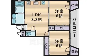 キースコート【4階】の間取り