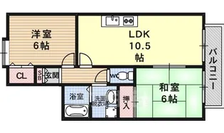 アゼリア桂川【2階】の間取り