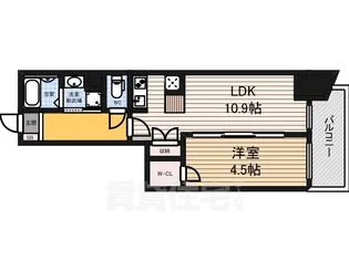 エステムプラザ名古屋丸の内【4階】の間取り