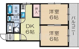 サンハイム吉見【3階】の間取り
