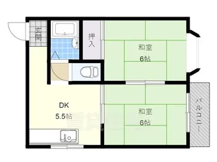 ルブラン甲陽【3階】の間取り