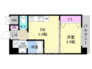 ベラジオ京都烏丸十条2【3階】の間取り